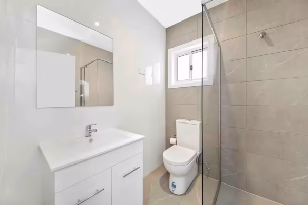 granny-flat-sydney-2bedroom-design-bluegum-construction-detail-fix-shower-screen-panel-feature-wall-vanity-mirror-toilet